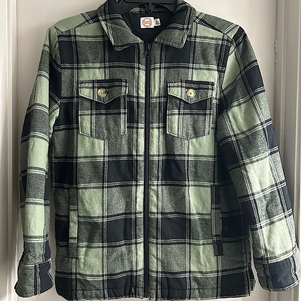 Youth Plaid Coat